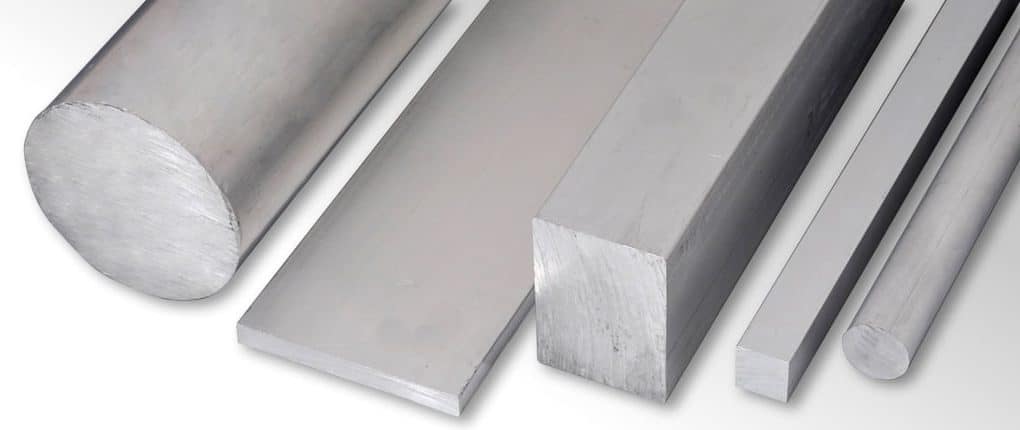 Profili pieni in alluminio